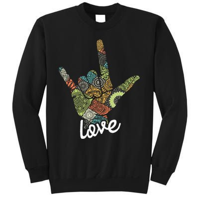 Love Asl Interpreter Hand Sign Language Translator Sweatshirt