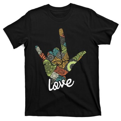 Love Asl Interpreter Hand Sign Language Translator T-Shirt