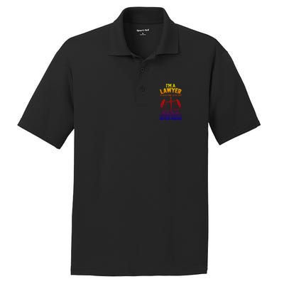 Lawyer Assume I'm Right Funny Attorney Law School Graphic Gift PosiCharge RacerMesh Polo