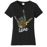 Love Asl Interpreter Hand Sign Language Translator Women's T-Shirt