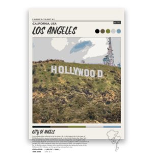 Los Angeles Infographic Poster