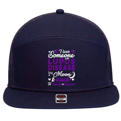 Lupus Awareness, I Love Someone With Lupus, Lupus Nephritis 7 Panel Mesh Trucker Snapback Hat