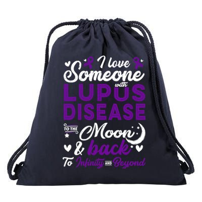 Lupus Awareness, I Love Someone With Lupus, Lupus Nephritis Drawstring Bag