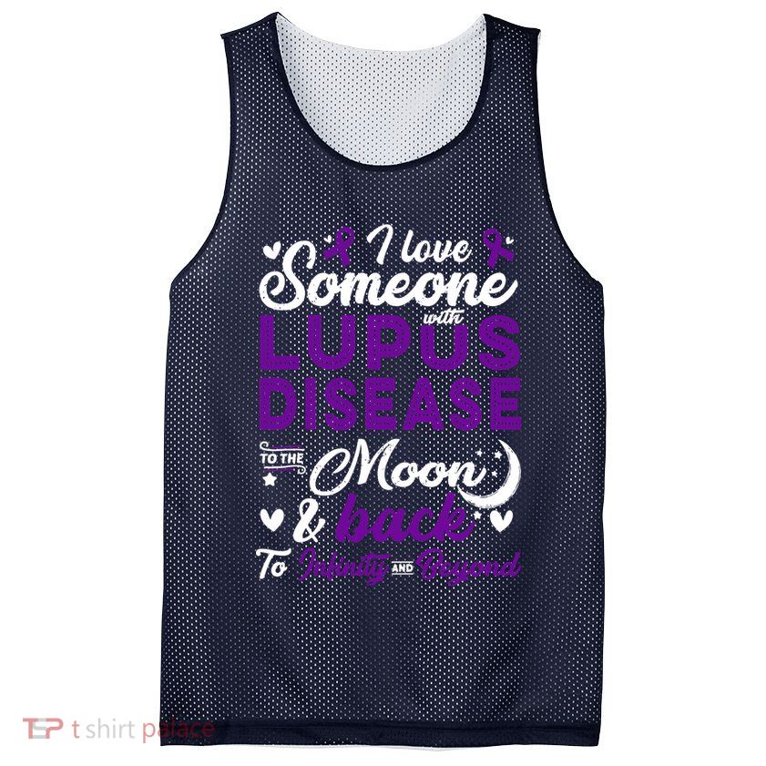 Lupus Awareness, I Love Someone With Lupus, Lupus Nephritis Mesh Reversible Basketball Jersey Tank