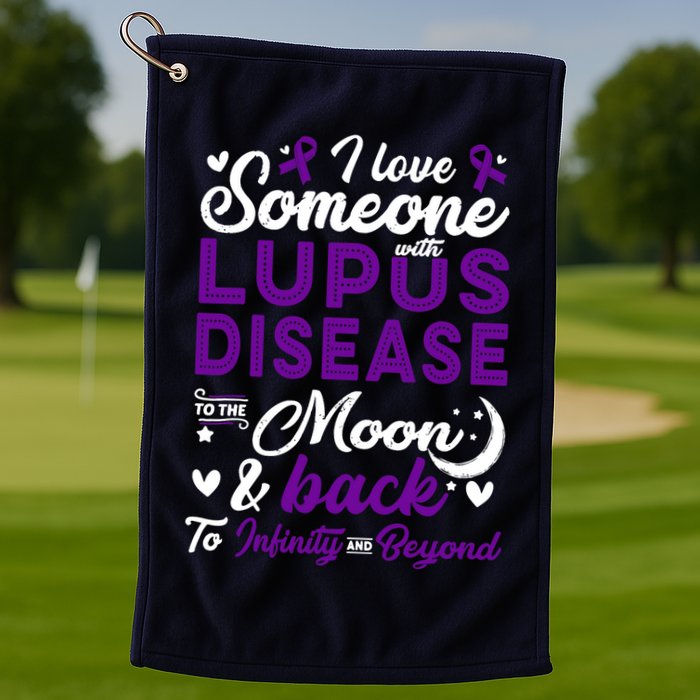 Lupus Awareness, I Love Someone With Lupus, Lupus Nephritis Golf Towel