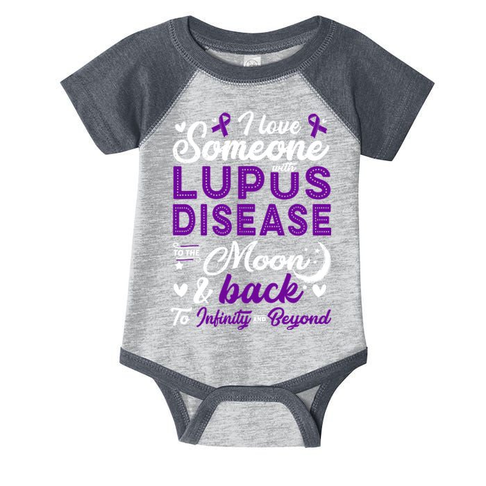 Lupus Awareness, I Love Someone With Lupus, Lupus Nephritis Infant Baby Jersey Bodysuit