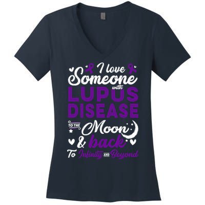 Lupus Awareness, I Love Someone With Lupus, Lupus Nephritis Women's V-Neck T-Shirt