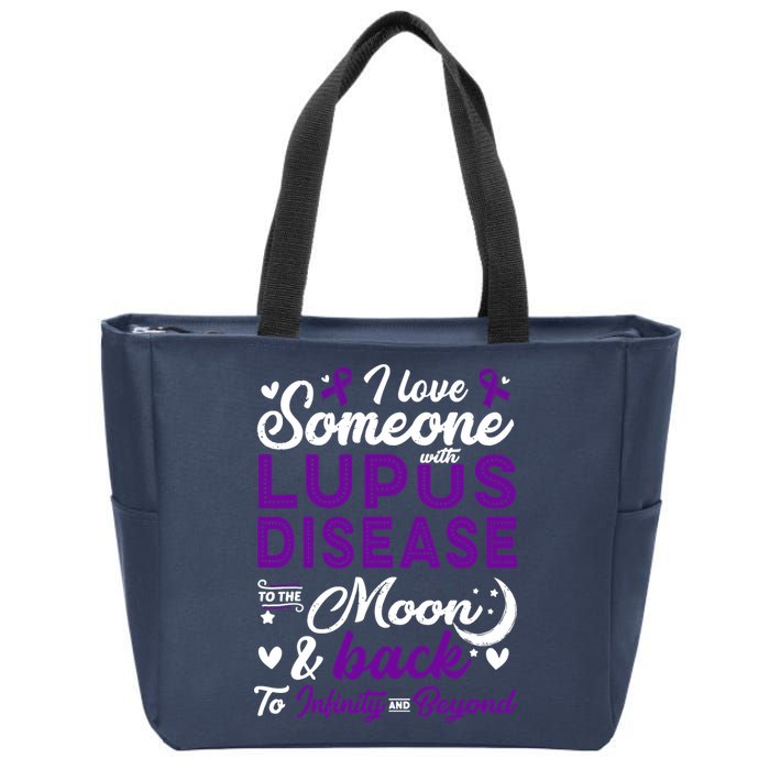Lupus Awareness, I Love Someone With Lupus, Lupus Nephritis Zip Tote Bag