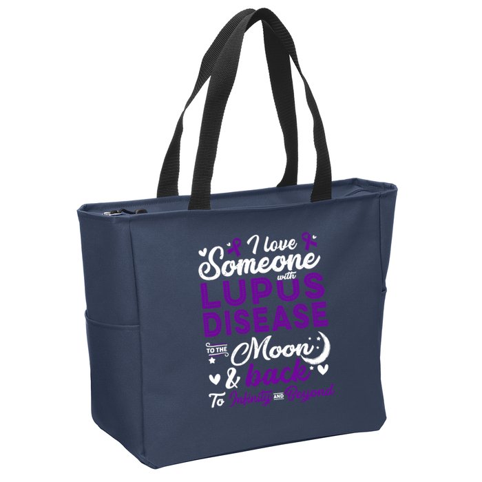Lupus Awareness, I Love Someone With Lupus, Lupus Nephritis Zip Tote Bag