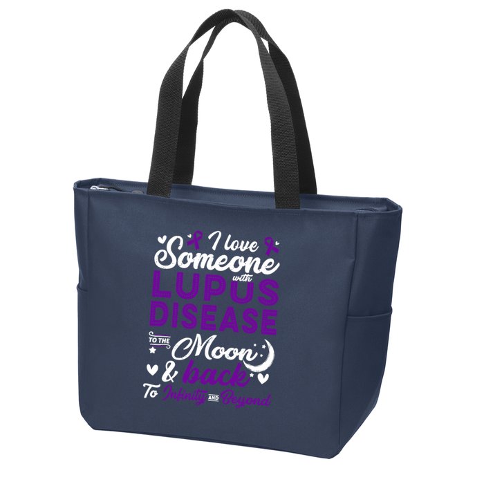 Lupus Awareness, I Love Someone With Lupus, Lupus Nephritis Zip Tote Bag