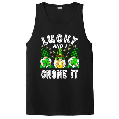 Lucky And I Gnome It Lucky Shamrock St Patrick's Day Squad PosiCharge Competitor Tank