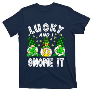 Lucky And I Gnome It Lucky Shamrock St Patrick's Day Squad T-Shirt