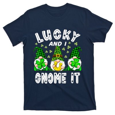 Lucky And I Gnome It Lucky Shamrock St Patrick's Day Squad T-Shirt