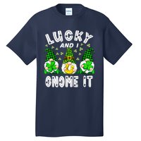 Lucky And I Gnome It Lucky Shamrock St Patrick's Day Squad Tall T-Shirt