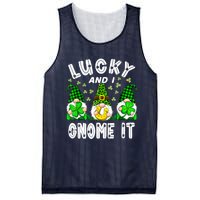 Lucky And I Gnome It Lucky Shamrock St Patrick's Day Squad Mesh Reversible Basketball Jersey Tank