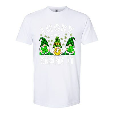 Lucky And I Gnome It Lucky Shamrock St Patrick's Day Squad Softstyle CVC T-Shirt