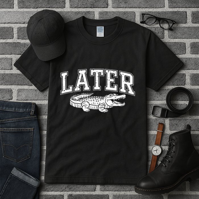 Later Alligator In A While Crocodile Gator Tall T-Shirt