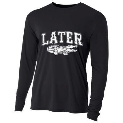 Later Alligator In A While Crocodile Gator Cooling Performance Long Sleeve Crew
