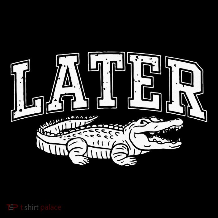 Later Alligator In A While Crocodile Gator Sustainable Knit Beanie