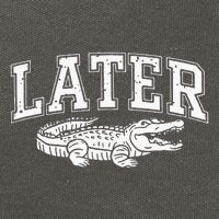 Later Alligator In A While Crocodile Gator Cotton Canvas Backpack