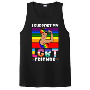 Lgbt Awareness I Support My Lgbt Friends Lgbtq Gay Lesbian Gift PosiCharge Competitor Tank