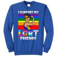 Lgbt Awareness I Support My Lgbt Friends Lgbtq Gay Lesbian Gift Sweatshirt