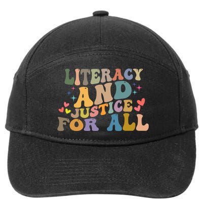 Literacy And Justice For All Reading Book Club 7-Panel Snapback Hat