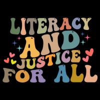 Literacy And Justice For All Reading Book Club Flat Bill Trucker Hat