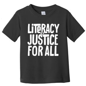 Literacy And Justice Reading Book Club Toddler T-Shirt