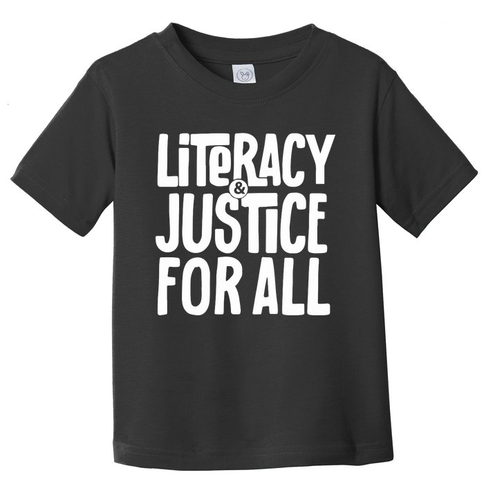 Literacy And Justice Reading Book Club Toddler T-Shirt