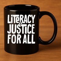 Literacy And Justice All 11oz C Handle Ceramic Mug