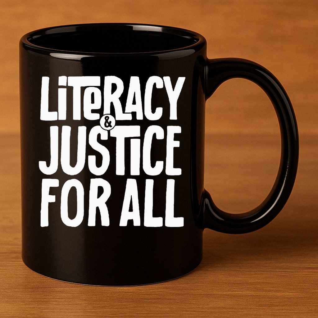 Literacy And Justice All 11oz C Handle Ceramic Mug