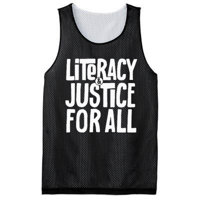 Literacy And Justice All Mesh Reversible Basketball Jersey Tank