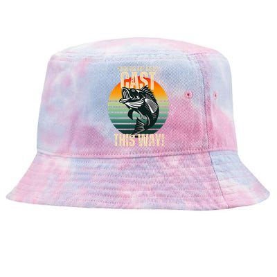 Lunkers Are Just A Cast This Way Tie-Dyed Bucket Hat