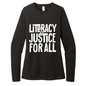 Literacy And Justice For All Literacy Education Womens CVC Long Sleeve Shirt