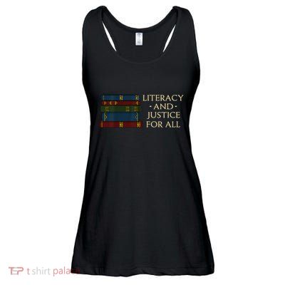 Literacy And Justice For All Protect Libraries Banned Books Ladies Essential Flowy Tank