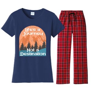 LifeS A Journey Not A Destination Women's Flannel Pajama Set