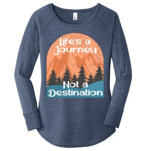 LifeS A Journey Not A Destination Women's Perfect Tri Tunic Long Sleeve Shirt