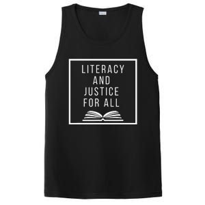 Literacy and Justice for All Literacy Teacher Reading PosiCharge Competitor Tank