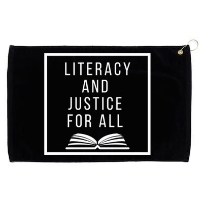 Literacy And Justice For All Social Justice Readingteacher Meaningful Gift Grommeted Golf Towel