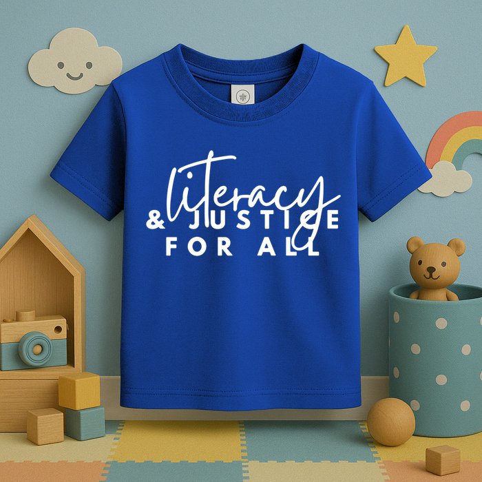 Literacy And Justice For All Gift Toddler T-Shirt
