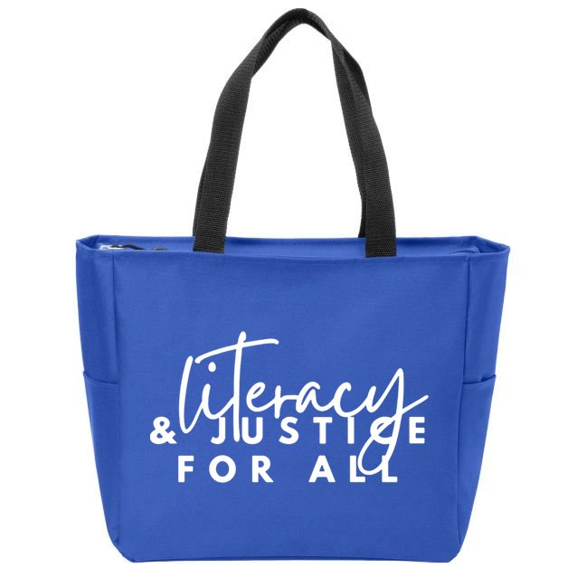 Literacy And Justice For All Gift Zip Tote Bag