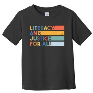 Literacy And Justice For All Protect Libraries Banned Books Toddler T-Shirt