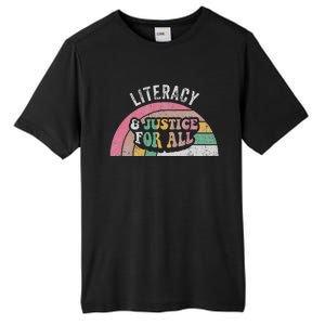 Literacy And Justice For All Bold Retro Tall Fusion ChromaSoft Performance T-Shirt