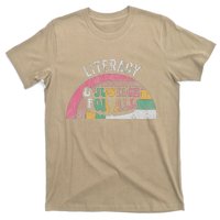 Literacy And Justice For All Bold Retro T-Shirt