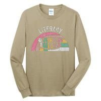 Literacy And Justice For All Bold Retro Tall Long Sleeve T-Shirt