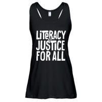 Literacy And Justice For All Social Justice Funny Ladies Essential Flowy Tank