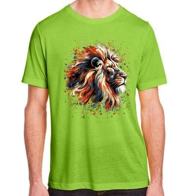 Lion Animal King Nature Graphic Women Trendy Adult ChromaSoft Performance T-Shirt