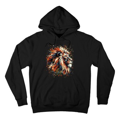 Lion Animal King Nature Graphic Women Trendy Hoodie