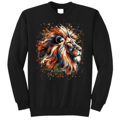 Lion Animal King Nature Graphic Women Trendy Sweatshirt